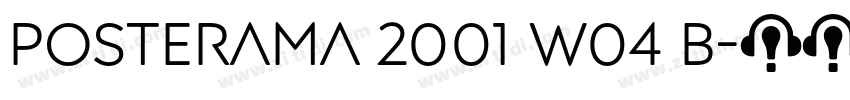 Posterama 2001 W04 B字体转换